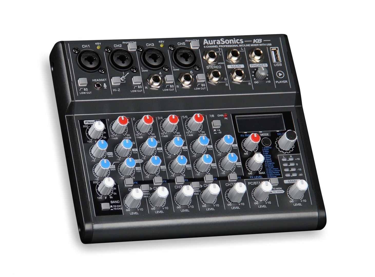 AuraSonics K8 компактный микшерный пульт в Каменск-Шахтинске