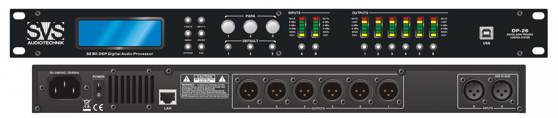 SVS Audiotechnik DP-26 Цифровой процессор: 2 входа 6 выходов в Каменск-Шахтинске