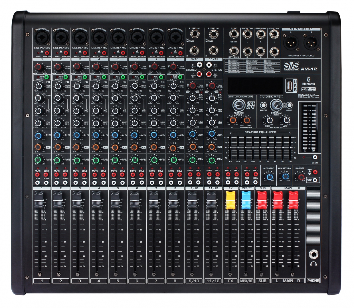 SVS Audiotechnik mixers AM-12 Микшерный пульт аналоговый, 12-канальный в Каменск-Шахтинске