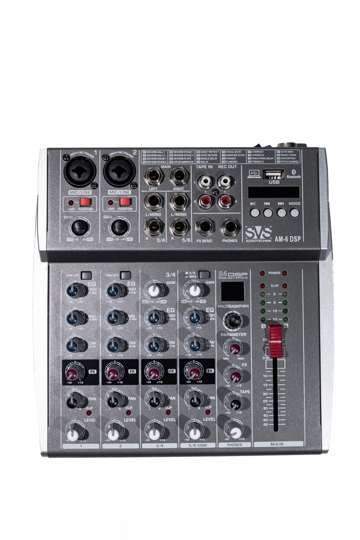 SVS Audiotechnik mixers AM-6 DSP Микшерный пульт аналоговый, 6-канальный SVS Audiotechnik mixers в Каменск-Шахтинске