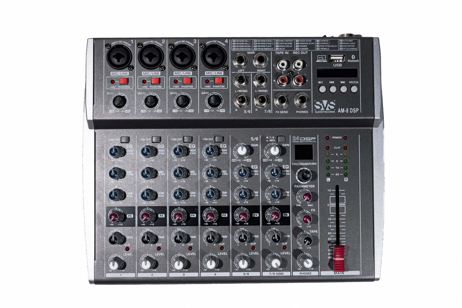 SVS Audiotechnik mixers AM-8 DSP Микшерный пульт аналоговый, 8-канальный в Каменск-Шахтинске